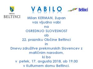 Vabilo-občinski praznik 2018